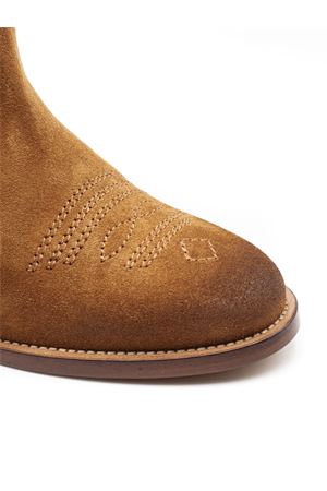 Stivale alto al ginocchio in pelle scamosciata marrone VIA ROMA 15 | 4177MARTORA